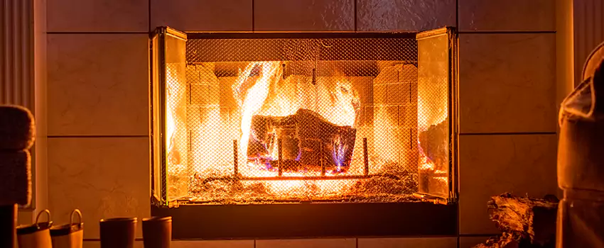 Mendota Hearth Landscape Fireplace Installation in Niagara Falls, Ontario
