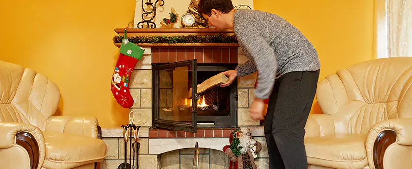 Rusted Metal Fireplace Restoration in Niagara Falls, Ontario